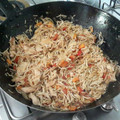 El cooksnap de Cora cuando hizo Sesame noodles.