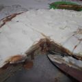 El cooksnap de Pato Paola Luque cuando hizo Tarta de banana, Dulce de leche y crema.