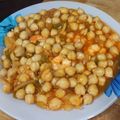 El cooksnap de José cuando hizo Garbanzos con langostinos.