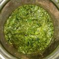 El cooksnap de Julieta Luján cuando hizo Salsa de cilantro.