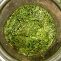El cooksnap de Julieta Luján cuando hizo Salsa de cilantro.