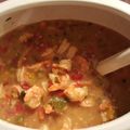Allen's cooksnap of when they made Shrimp Etouffee.