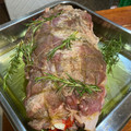 El cooksnap de Martíviri cuando hizo Cabeza de lomo rellena al horno.