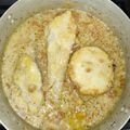 El cooksnap de Mapi Carrasco Amoros cuando hizo Rape con salsa de almendras.