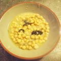 El cooksnap de Rafa Pons Santiago cuando hizo Garbanzos con puerro y apio en olla a presión.