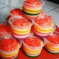 Cooksnap dari dhince kitchen untuk resep Puding Cup Rainbow (simple aja)
