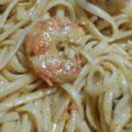 El cooksnap de MARIANA FERNÄNDEZ cuando hizo Lingüini en crema de camarones.