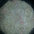 mscookingmama's cooksnap of when they made skunks easy shrimp fettuccine Alfredo.