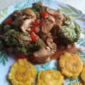 El cooksnap de Kiara Martinez cuando hizo Pollo con brocoli estilo oriental.