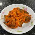 Cooksnap Inaz Sa’ad semasa beliau membuat Ikan Tongkol Sambal Berlado.