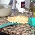El cooksnap de Bettina Rivadeneira cuando hizo Waffles.