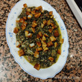 El cooksnap de Reyes Salgueiro cuando hizo Revuelto de acelgas salteadas con jamón.