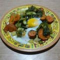 El cooksnap de Lady Marmalade cuando hizo Ensalada tibia con huevo exprés (vegetariano) 🐱.