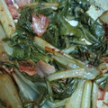 El cooksnap de Rosa Maria Calvo cuando hizo Acelgas rehogadas con jamón y nueces.