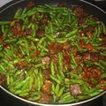 Cooksnap fara belissimo semasa beliau membuat Kacang Panjang & Tempe Tumis Simple.