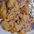 El cooksnap de Ana Casal cuando hizo Ñoquis en salsa de jamón y tomate seco.