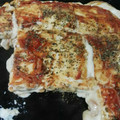 El cooksnap de Silvia cuando hizo Pizza rellena.
