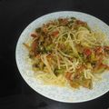 El cooksnap de juani Gernika cuando hizo Wok de verduras y tallarines.