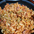 El cooksnap de Vanessa Medina Lara cuando hizo Macarrones con carne y verduras.