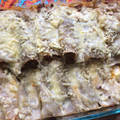 El cooksnap de Karla Martínez cuando hizo Canelones con carne de res en salsa roja.
