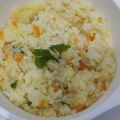 Cooksnap dari Ella nr untuk resep MPASI 10M+ : Nasi Tim Telur Wortel