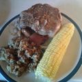 KentuckyPaul's cooksnap of when they made Grilled Pork Chops with Sauted Apples.