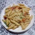 El cooksnap de Lady Marmalade cuando hizo Penne rigate con salsa de rúcula y pomodoro cherry.