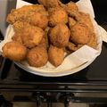 Kendra Hughey's cooksnap of when they made Homemade Hush Puppies.