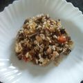 El cooksnap de aromadulce cuando hizo Arroz integral con champiñones y tomate.