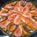 El cooksnap de KRN cuando hizo Paella de marisco.