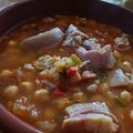 El cooksnap de Ana Margarita Campos Noda cuando hizo Garbanzos guisados con oreja y morro.