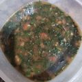 El cooksnap de Mildred Bonifaz cuando hizo Lentejas con espinacas.