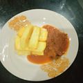 mhhadejia 's cooksnap of when they made Fried Yam and Peppered Stew a. k. a dundun.