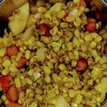Kashmira Jaha का कुकस्नैप जब उन्होंने मूंग दाल स्प्राउटस झाल मुरी (Moong dal sprouts jhal muri recipe in hindi) बनाया था।