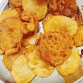 Manju rawat का कुकस्नैप जब उन्होंने बेसन आलू के पकौड़े (Besan aloo ke pakode recipe in Hindi) बनाया था।