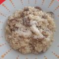 El cooksnap de Merynito cuando hizo Risotto de setas.