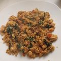 El cooksnap de Lola cuando hizo Quinoa con pavo y espinacas.