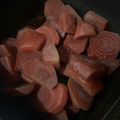 کوک اسنپ Maman Farhan بعد از امتحان کردن لبو (چغندر پخته).