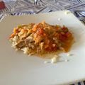 El cooksnap de Cranky I cuando hizo Gatuzo con salsa y arroz.
