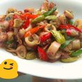 Cooksnap dari Tirra untuk resep Cumi Asin Cabe Hijau #pr_recookolahanikanasin