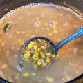 Cooksnap Sesimple Loralin semasa beliau membuat Bubur jagung kosong.