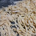 El cooksnap de Ornella Ferrari cuando hizo Fideos sin tacc.