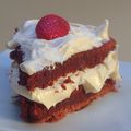 El cooksnap de Carlos Gil cuando hizo Red velvet pastel.