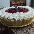 El cooksnap de Verónica cuando hizo Tarta de frutillas y chantilly.