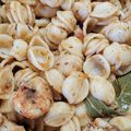 El cooksnap de elvira rovira sanchez cuando hizo Pasta (Orecchiette) con gambas.