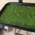 El cooksnap de Jime 😄 cuando hizo Torta licuada de espinaca, jamón y queso.