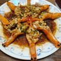 岳袁 李 的 蒜蓉蒸蝦 cooksnap