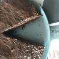 El cooksnap de Marvi cuando hizo Brownie con cobertura de coco y cobertura de chocolate.