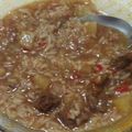 El cooksnap de Adriana Martinez cuando hizo Guiso de arroz con carne.