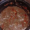 El cooksnap de Gonzalo Emanuel de la Rosa cuando hizo Salsa con carne para fideos.